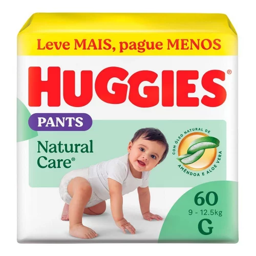 Fralda Huggies Natural Care Roupinha