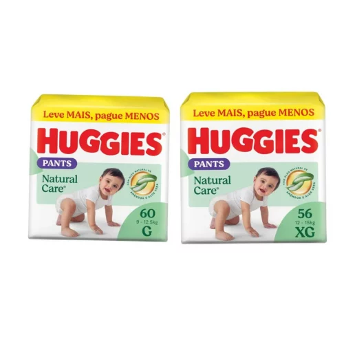 Fralda Huggies Natural Care Roupinha