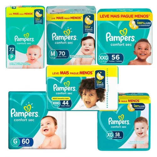 Fralda Pampers Confort Sec