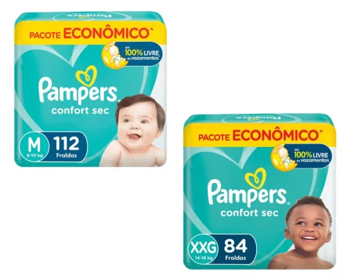 Fralda Pampers Confort Sec