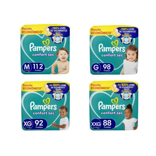Fralda Pampers Confort Sec