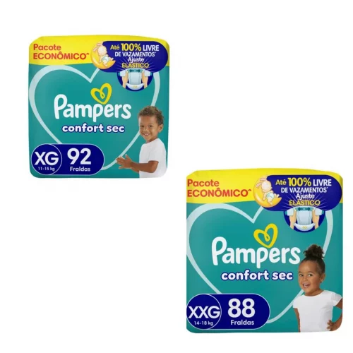 Fralda Pampers Confort Sec XG-XXG
