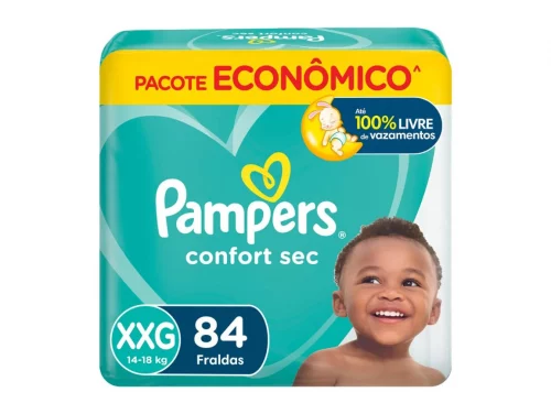 Fralda Pampers Confort Sec XXG 84 Unidades