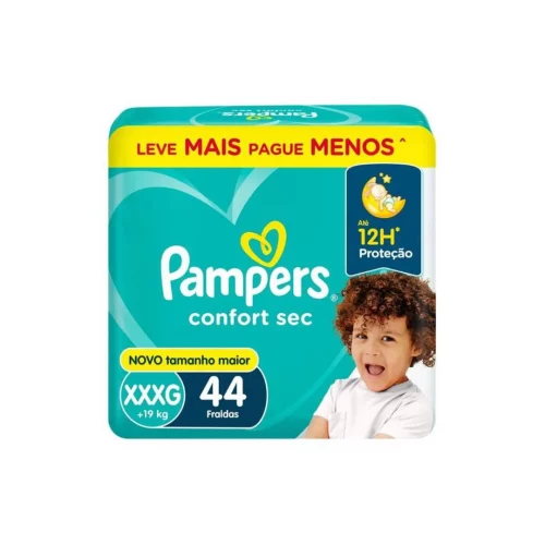 Fralda Pampers Confort Sec XXXG 44 unidades Fralda Pampers Confort Sec XXXG 44 unidades