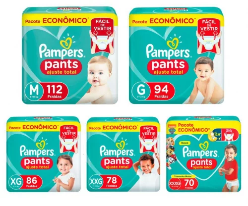 Fralda Pampers Pants Ajuste Total