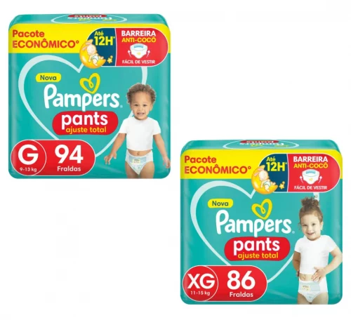 Fralda Pampers Pants Ajuste Total