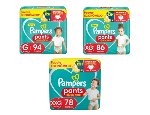 Fralda Pampers Pants Ajuste Total
