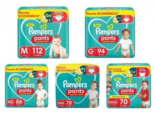 Fralda Pampers Pants Ajuste Total Fralda Pampers Pants Ajuste Total