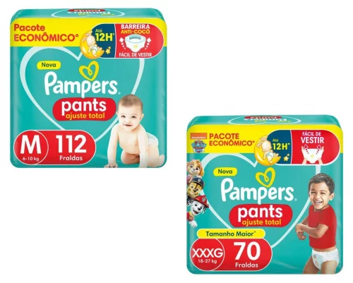 Fralda Pampers Pants Ajuste Total