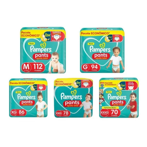 Fralda Pampers Pants Ajuste Total