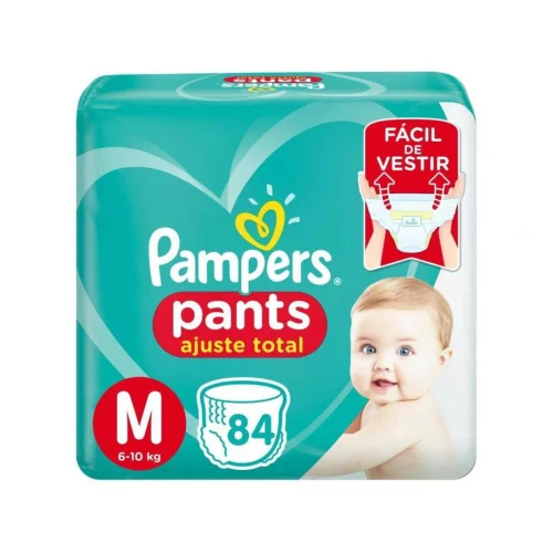 Fralda Pampers Pants Ajuste Total M 84 unidades