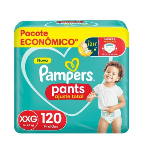 Fralda Pampers Pants Ajuste Total XXG 120 unidades