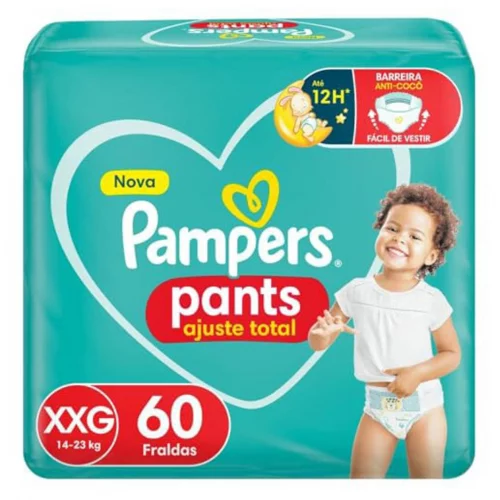 Fralda Pampers Pants Ajuste Total XXG 60 unidades