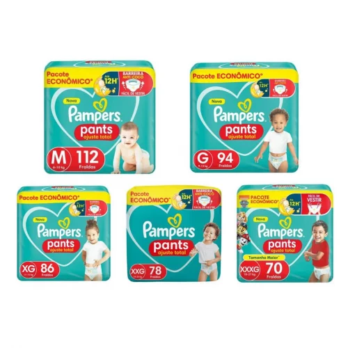 Fralda Pampers Pants Ajuste Total