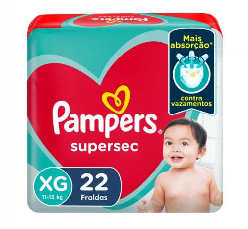 Fralda Pampers Supersec XG 22 Unidades