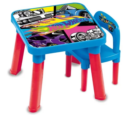 Hot Wheels Mesa de Atividades com Cadeira