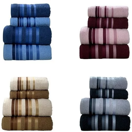 🧡 Jogo Toalhas de Banho 4 Peças 100% Algodão Grossa Super Macia Excelente Absorção New Premier Habitat