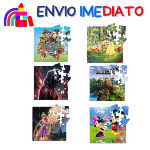 Jogos Quebra Cabeça Infantil - Em Madeira Mdf - 20 Peças- Criança - Pode Escolher