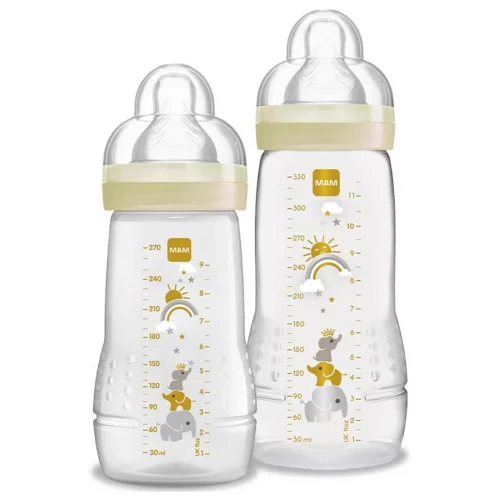 Kit 2 Mamadeiras Mam Easy Active Set Neutra - 270ml e 330ml