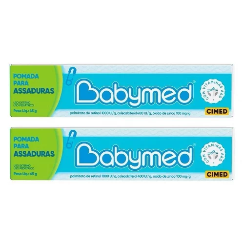 Kit 2 Pomadas Para Prevenção De Assaduras Babymed 45g