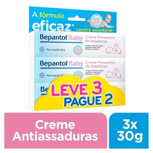 Kit Bepantol com 3 Pomadas de Assaduras 30g