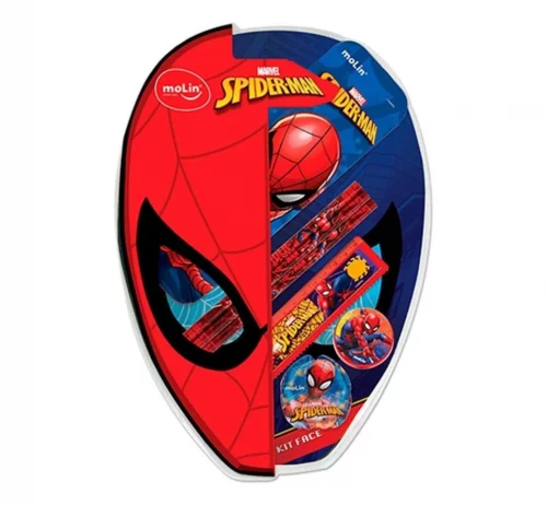 Kit Face Spiderman - Blister c/ 7 Itens