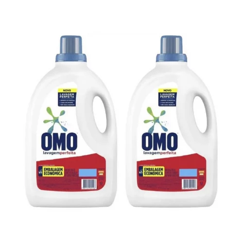 Kit Sabão Líquido Omo Multiação Lavagem Perfeita - 5L 2 Unidades Kit Sabão Líquido Omo Multiação Lavagem Perfeita - 5L 2 Unidades