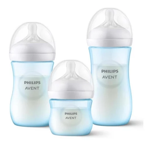 Kit Triplo Mamadeiras Pétala 3.0 Azul - SCD838/29 Avent