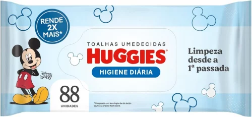 Lenço Umedecido Huggies Higiene Diária - 88 unidades