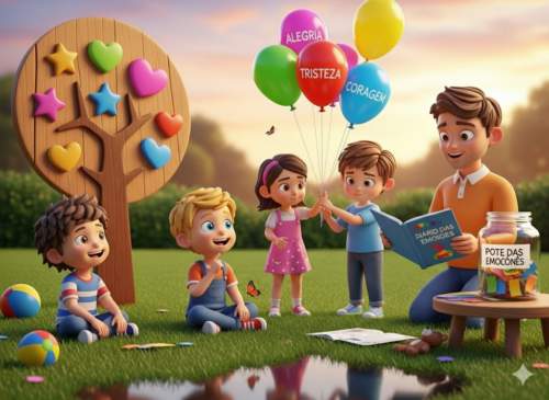 Mãe e filho em momento de conexão emocional, ilustrando a importância de validar os sentimentos das crianças para desenvolver sua inteligência emocional.