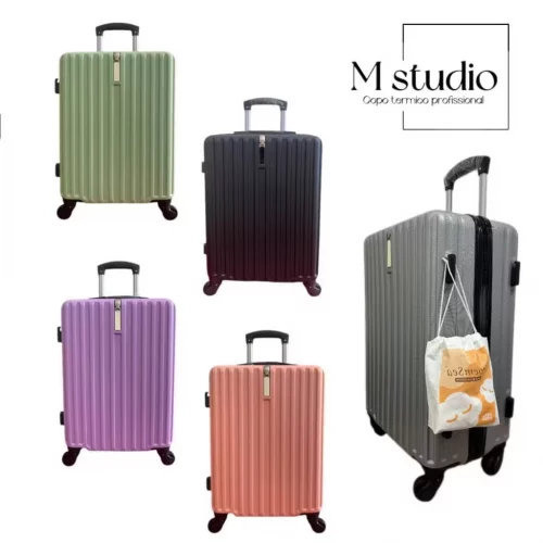 > Mala de viagem De Bordo 10kg Abs Giro 360° Cadeado com senha promocao