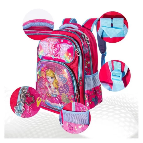 Mochila infantil escolar Menina Bolsa Resistente MA1312-8D