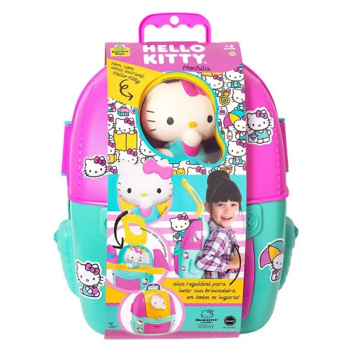 🛍️Mochila Interativa Da Hello Kitty Com Uma Incrível Boneca Menina Rosa - Envio Imediato