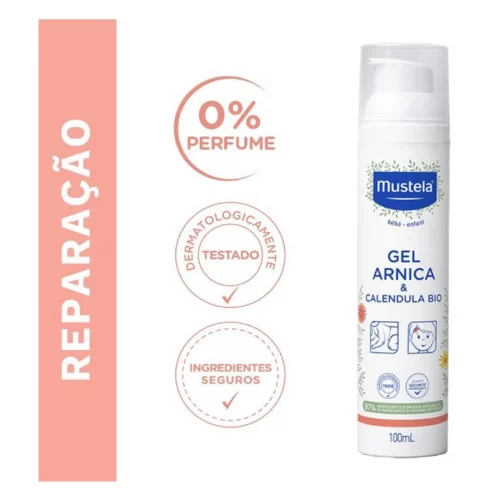 Mustela Gel Arnica E Calêndula Bio 100Ml – Refresca, Hidrata e Alivia Pequenos Dodóis – 97% De Ingredientes De Origem Natural