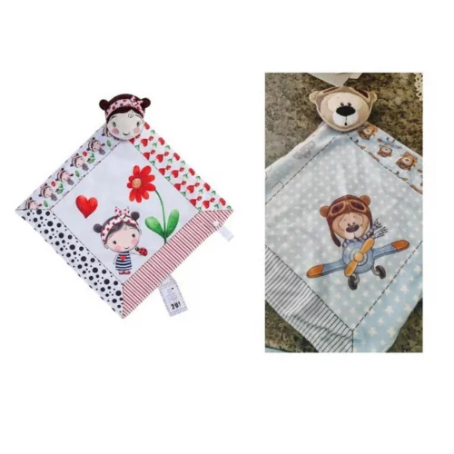 Naninha para Bebe Com Prendedor De Chupeta Plush