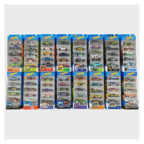 Pacote 5 Carros Sortidos, Hot Wheels, Mattel - (não é possível escolher)