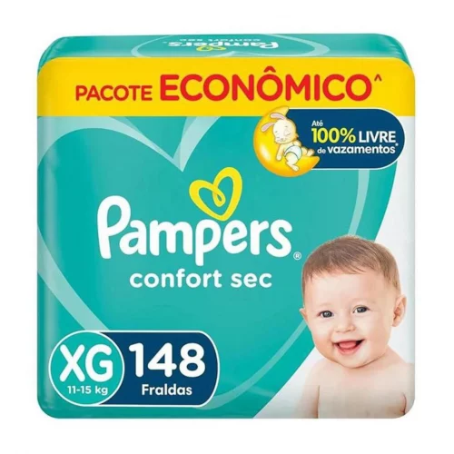 Pampers Fralda Confort Sec XG com 148 Unidades
