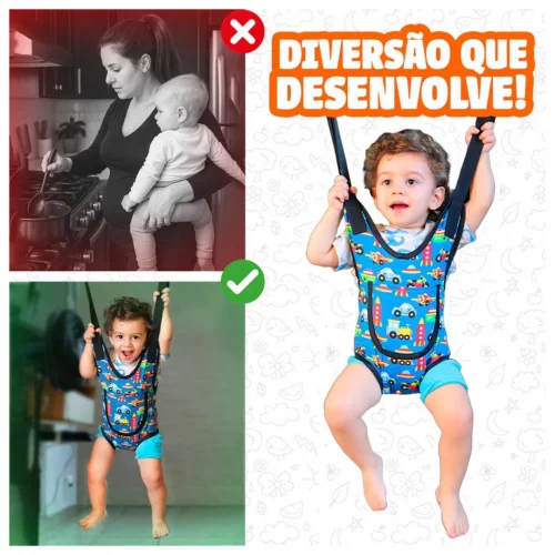 Pula Pula Mini Bebe Infantil Jumper Estampa Personalizada Brinquedo de Menino