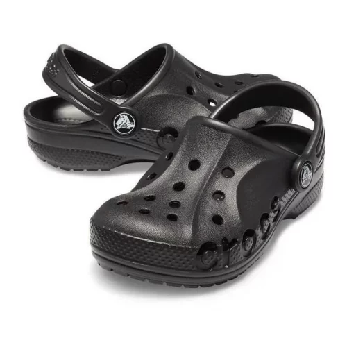 Sandália Crocs Baya Clog Kids Black - Tam 22 ao 27