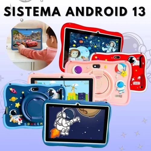 Tablet Infantil Kids 7 Polegada com wifi bluetooth Android Super Resistente Smart 2030
