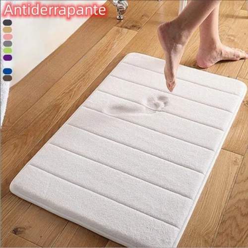 > Tapete De Banheiro Soft Macio Secagem Rápida 60x40cm