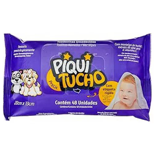 Toalhas Umedecidas Piquitucho Pratic 48 Unidades