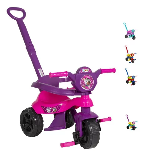Triciclo Infantil Empurra Baby Dog Passeio Pedal Motoc Kendy