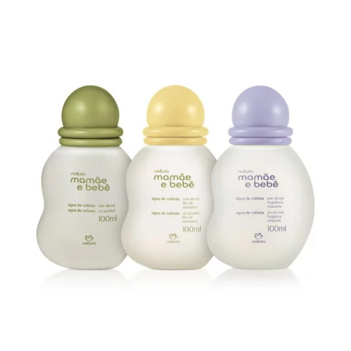 Trio de Colônias Mamãe e Bebê (100ml cada)