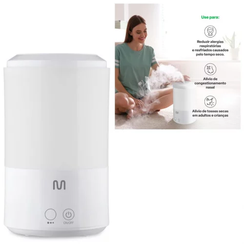 Umidificador e Aromatizador de Ar Pure Air 3L HC143, Multilaser