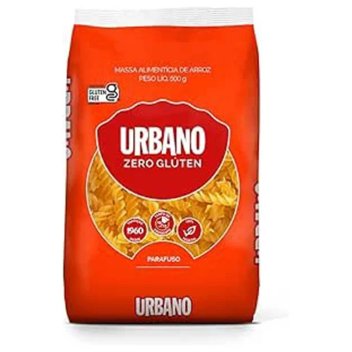 Urbano, Macarrão de Arroz, Parafuso, Zero Glúten - 500 g