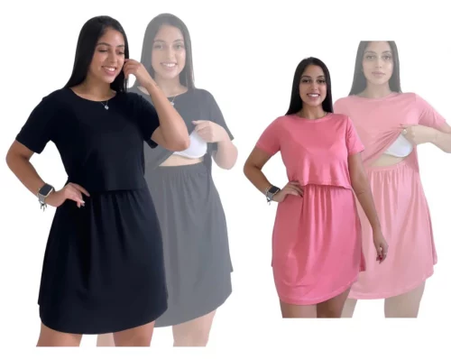 Vestido Amamentação (Tam. P ao GG)