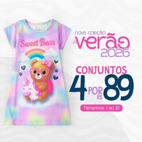 4 Conjuntos ou Vestidos