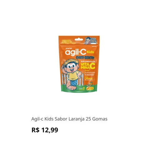 Agil-c Kids Sabor Laranja 25 Gomas