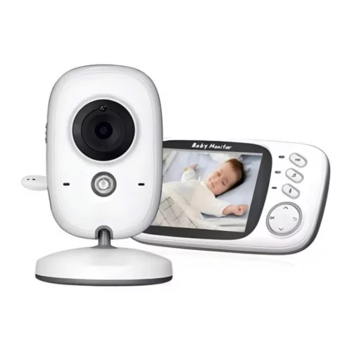 Babá Eletrônica Video Baby Noturna Sem Fio Recarregável Branco Estary Shop
